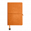 Ежедневник недатированный Fusion, А5, оранжевый, кремовый блок, оранжевый срез с логотипом в Екатеринбурге заказать по выгодной цене в кибермаркете AvroraStore