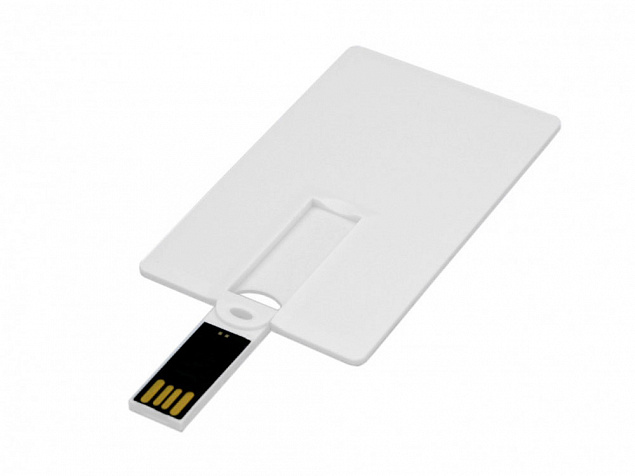 USB 2.0- флешка на 8 Гб в виде пластиковой карты с откидным механизмом с логотипом в Екатеринбурге заказать по выгодной цене в кибермаркете AvroraStore