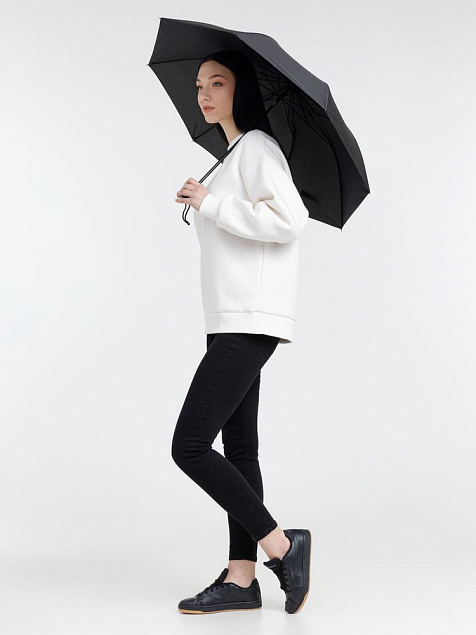 Зонт складной Rain Spell, белый с логотипом в Екатеринбурге заказать по выгодной цене в кибермаркете AvroraStore