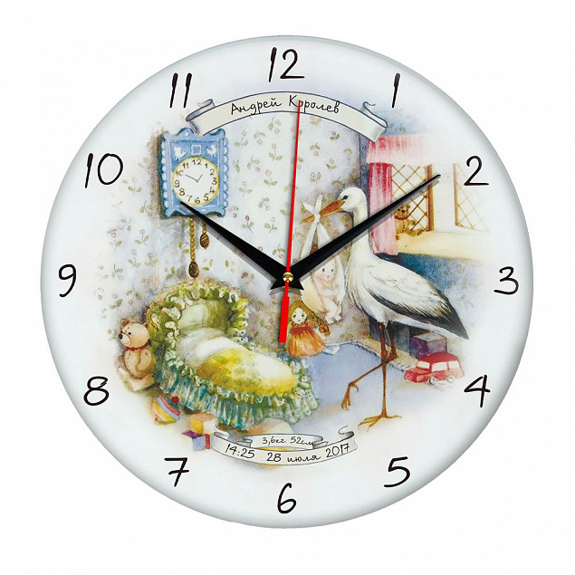Часы настенные стеклянные Time Wheel с логотипом в Екатеринбурге заказать по выгодной цене в кибермаркете AvroraStore