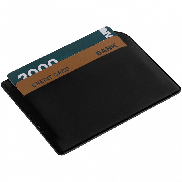 Чехол для карточек Dorset, черный с логотипом в Екатеринбурге заказать по выгодной цене в кибермаркете AvroraStore