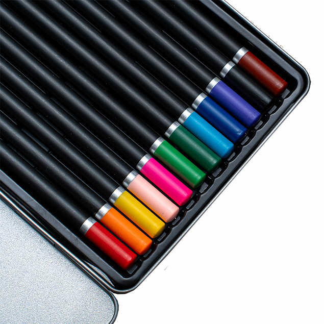 Набор цветных карандашей PROFESSIONAL, 12 цветов с логотипом в Екатеринбурге заказать по выгодной цене в кибермаркете AvroraStore
