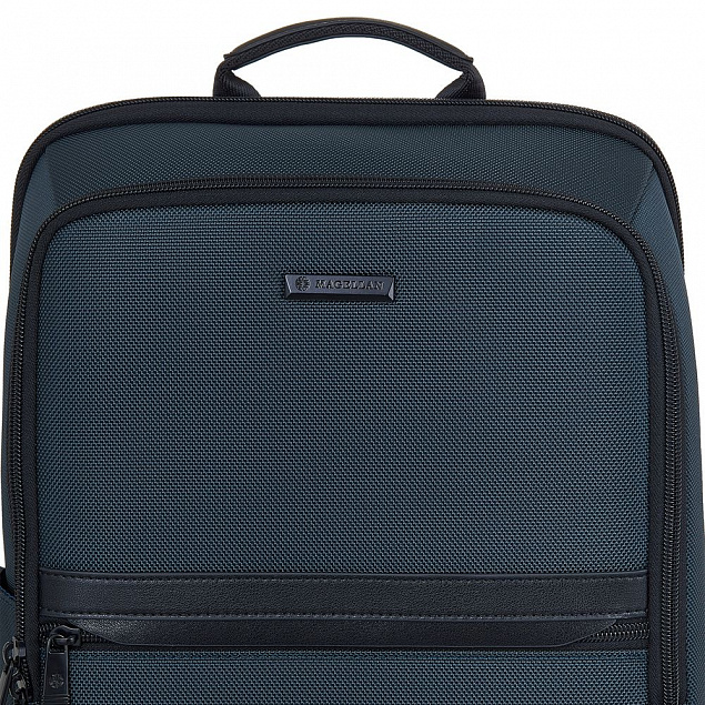 Рюкзак для ноутбука Santiago Nylon, синий с логотипом в Екатеринбурге заказать по выгодной цене в кибермаркете AvroraStore