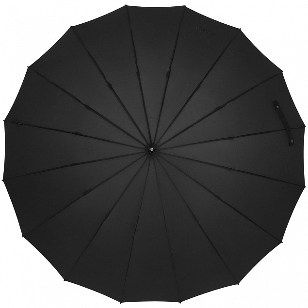 Зонт-трость Big Boss, черный с логотипом в Екатеринбурге заказать по выгодной цене в кибермаркете AvroraStore