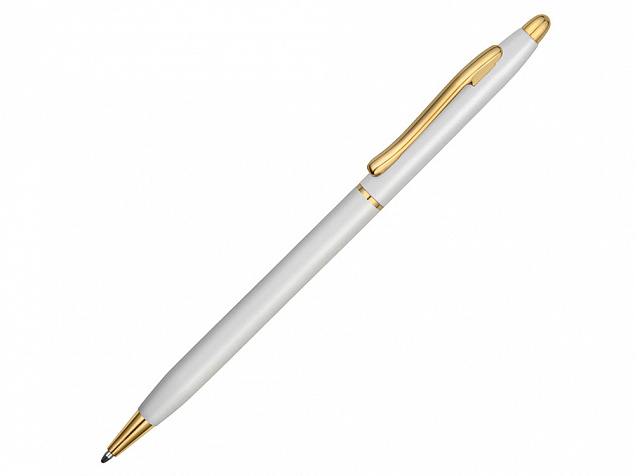 Ручка шариковая Женева белый перламутр с логотипом в Екатеринбурге заказать по выгодной цене в кибермаркете AvroraStore