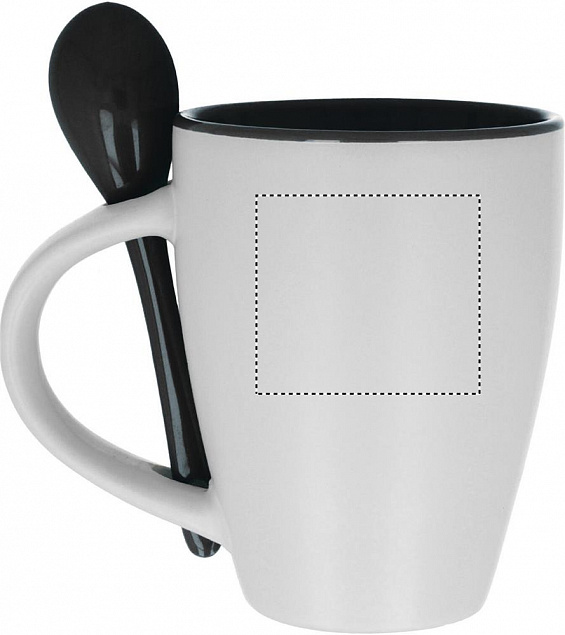Чашка с ложкой с логотипом в Екатеринбурге заказать по выгодной цене в кибермаркете AvroraStore