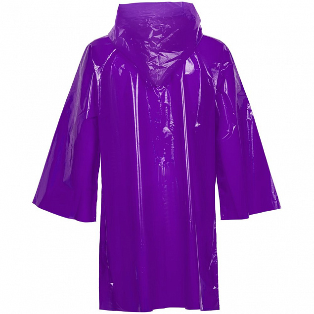 Дождевик-плащ CloudTime, фиолетовый с логотипом в Екатеринбурге заказать по выгодной цене в кибермаркете AvroraStore