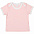Футболка детская с коротким рукавом Baby Prime, розовая с молочно-белым с логотипом в Екатеринбурге заказать по выгодной цене в кибермаркете AvroraStore