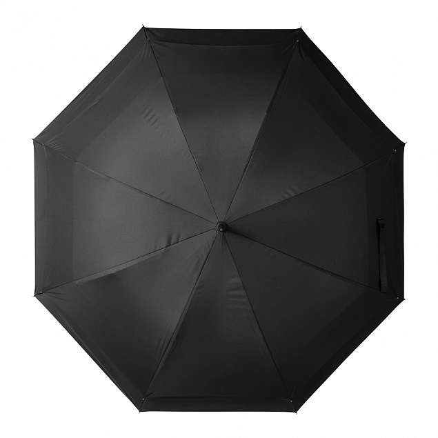 Зонт-трость Bora, черный с логотипом в Екатеринбурге заказать по выгодной цене в кибермаркете AvroraStore