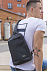 Рюкзак cross body, Frank, черный/серый с логотипом в Екатеринбурге заказать по выгодной цене в кибермаркете AvroraStore