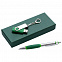 Набор Notes: ручка и флешка 8 Гб, зеленый с логотипом в Екатеринбурге заказать по выгодной цене в кибермаркете AvroraStore