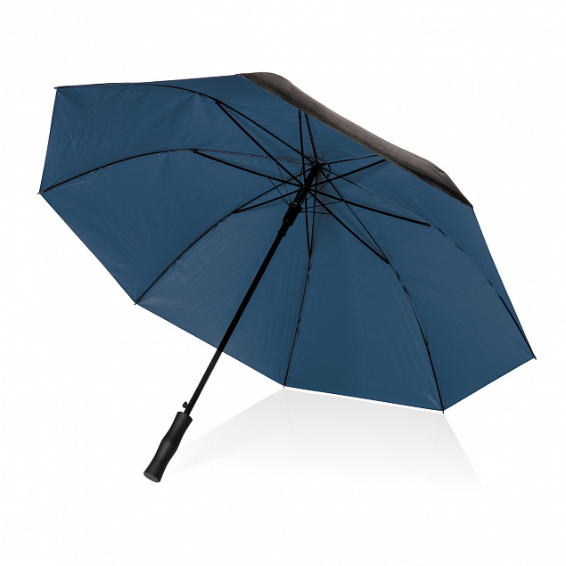 Двухцветный плотный зонт Impact из RPET AWARE™ с автоматическим открыванием, 27" с логотипом в Екатеринбурге заказать по выгодной цене в кибермаркете AvroraStore