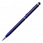 Шариковая ручка Touch Tip, синяя с логотипом в Екатеринбурге заказать по выгодной цене в кибермаркете AvroraStore
