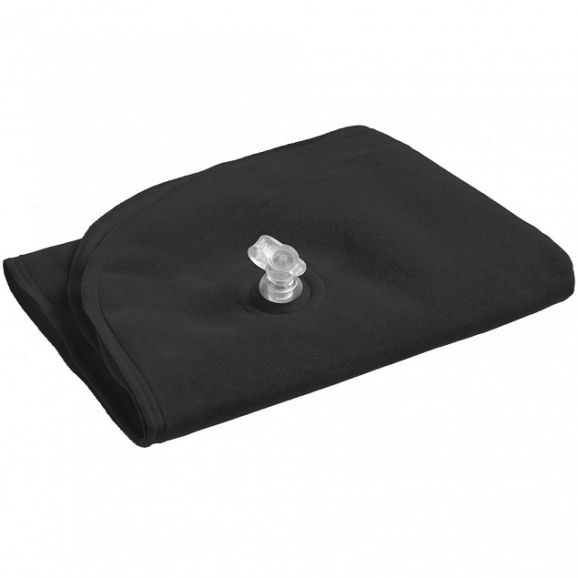 Надувная подушка под шею в чехле Sleep, черная с логотипом в Екатеринбурге заказать по выгодной цене в кибермаркете AvroraStore