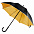 Зонт-трость Downtown, черный с красным с логотипом в Екатеринбурге заказать по выгодной цене в кибермаркете AvroraStore