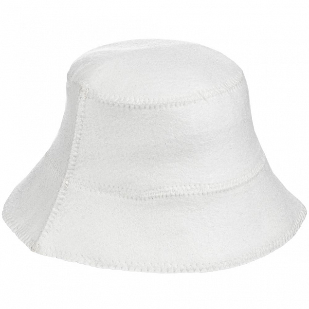 Банная шапка Panam, белая с логотипом в Екатеринбурге заказать по выгодной цене в кибермаркете AvroraStore