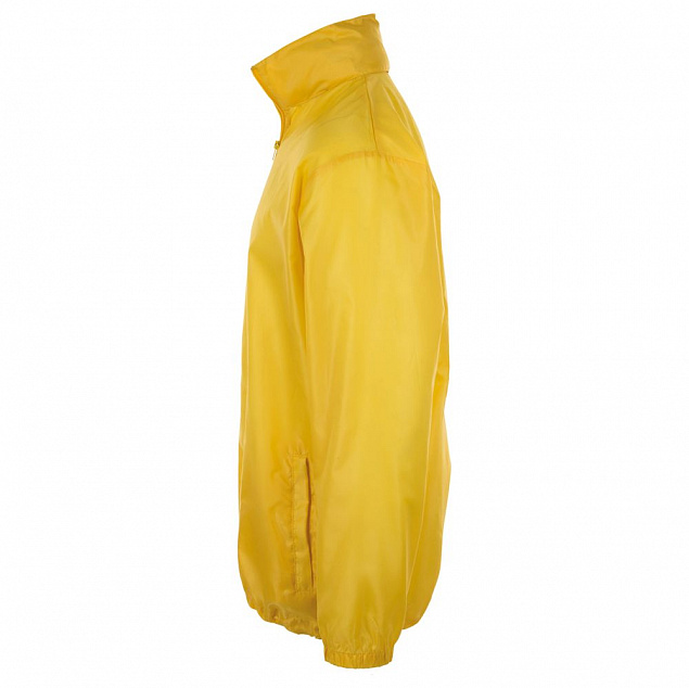Ветровка унисекс SHIFT, желтая с логотипом в Екатеринбурге заказать по выгодной цене в кибермаркете AvroraStore