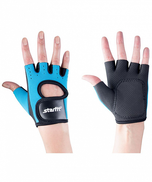 Перчатки для фитнеса Blister Off, синие/черные с логотипом в Екатеринбурге заказать по выгодной цене в кибермаркете AvroraStore
