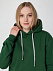 Толстовка с капюшоном Unit Kirenga Heavy, темно-зеленая с логотипом в Екатеринбурге заказать по выгодной цене в кибермаркете AvroraStore