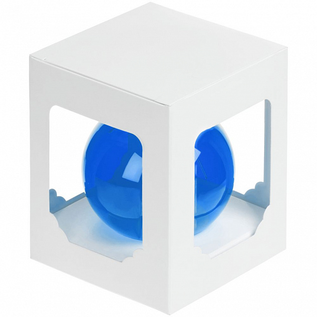 Елочный шар Gala Night в коробке, синий, 6 см с логотипом в Екатеринбурге заказать по выгодной цене в кибермаркете AvroraStore