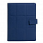 Ежедневник-портфолио Royal, синий, эко-кожа, недатированный кремовый блок, подарочная коробка с логотипом в Екатеринбурге заказать по выгодной цене в кибермаркете AvroraStore