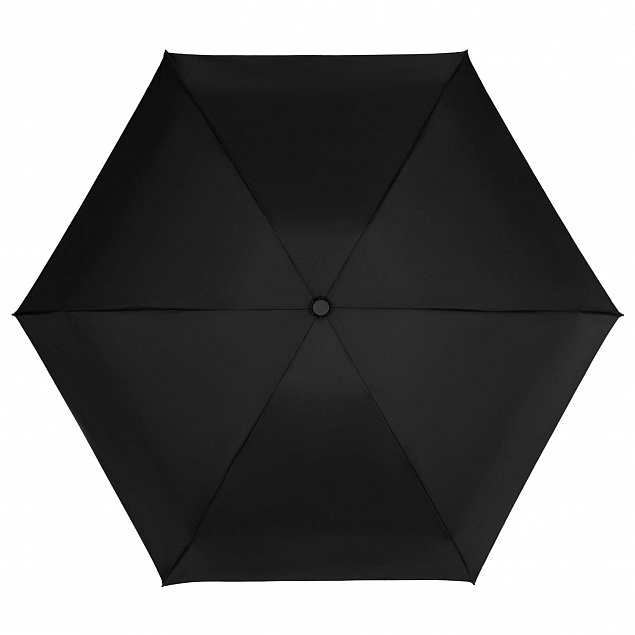 Зонт складной  Salana, черный с логотипом в Екатеринбурге заказать по выгодной цене в кибермаркете AvroraStore