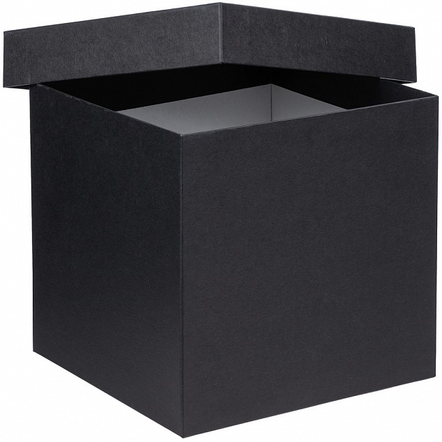 Коробка Cube L, черная с логотипом в Екатеринбурге заказать по выгодной цене в кибермаркете AvroraStore
