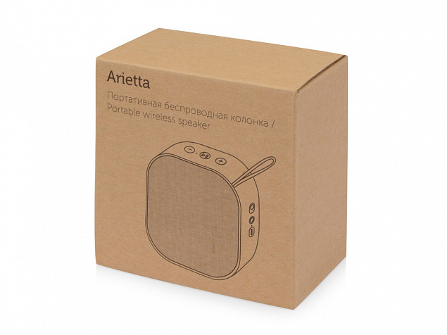 Портативная колонка «Arietta» с логотипом в Екатеринбурге заказать по выгодной цене в кибермаркете AvroraStore