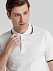 Рубашка поло мужская с контрастной отделкой Practice 270, белый/темно-синий с логотипом в Екатеринбурге заказать по выгодной цене в кибермаркете AvroraStore
