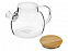 Стеклянный заварочный чайник Sencha с бамбуковой крышкой с логотипом в Екатеринбурге заказать по выгодной цене в кибермаркете AvroraStore