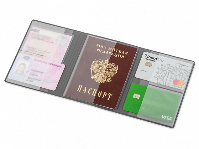 Обложка на магнитах для автодокументов и паспорта «Favor» с логотипом в Екатеринбурге заказать по выгодной цене в кибермаркете AvroraStore