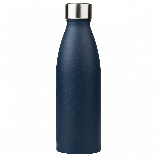Термобутылка вакуумная герметичная, Fresco, 500 ml, синяя с логотипом в Екатеринбурге заказать по выгодной цене в кибермаркете AvroraStore