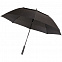 Зонт-трость Fiber Golf Air, черный с логотипом в Екатеринбурге заказать по выгодной цене в кибермаркете AvroraStore