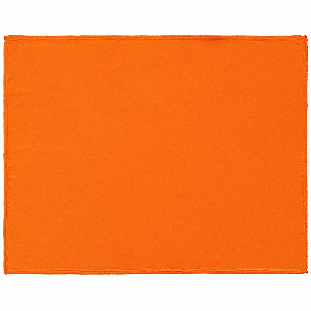 Плед Plush, оранжевый с логотипом в Екатеринбурге заказать по выгодной цене в кибермаркете AvroraStore