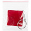 Брелок с рулеткой Square ver.2, красный с логотипом в Екатеринбурге заказать по выгодной цене в кибермаркете AvroraStore