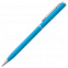 Ручка шариковая Hotel Chrome, ver.2, голубая с логотипом в Екатеринбурге заказать по выгодной цене в кибермаркете AvroraStore