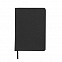 Ежедневник недатированный Duncan, А5,  черный, белый блок с логотипом в Екатеринбурге заказать по выгодной цене в кибермаркете AvroraStore