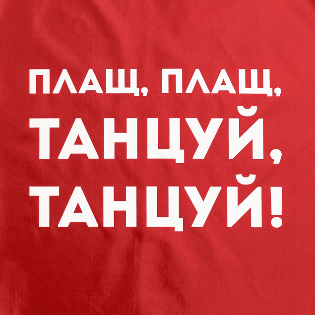 Дождевик «Плащ, плащ», красный с логотипом в Екатеринбурге заказать по выгодной цене в кибермаркете AvroraStore