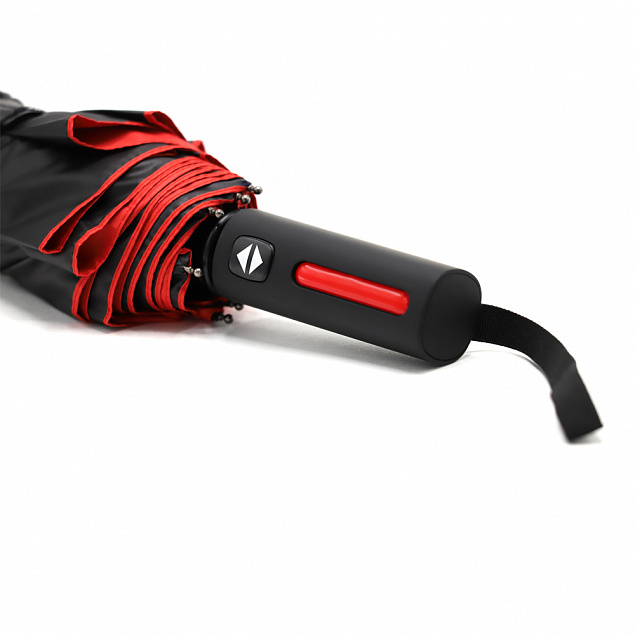 Автоматический противоштормовой складной зонт Sherp - Красный PP с логотипом в Екатеринбурге заказать по выгодной цене в кибермаркете AvroraStore