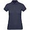 Рубашка поло женская Inspire, темно-синяя с логотипом в Екатеринбурге заказать по выгодной цене в кибермаркете AvroraStore