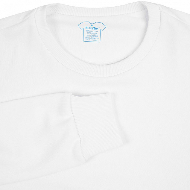 Свитшот унисекс Sublimatism, белый с логотипом в Екатеринбурге заказать по выгодной цене в кибермаркете AvroraStore