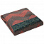 Плед Zig Zag, красный с коричневым с логотипом в Екатеринбурге заказать по выгодной цене в кибермаркете AvroraStore