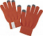 Сенсорные перчатки Scroll, оранжевые с логотипом в Екатеринбурге заказать по выгодной цене в кибермаркете AvroraStore