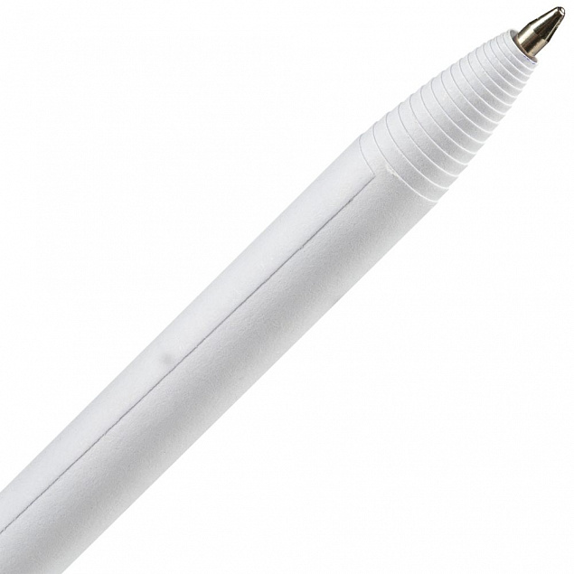 Ручка шариковая Carton Plus, белая с логотипом в Екатеринбурге заказать по выгодной цене в кибермаркете AvroraStore