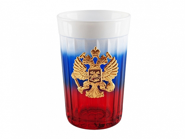 Граненый стакан Россия с логотипом в Екатеринбурге заказать по выгодной цене в кибермаркете AvroraStore