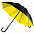 Зонт-трость Downtown, черный с коричневым с логотипом в Екатеринбурге заказать по выгодной цене в кибермаркете AvroraStore