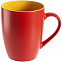 Кружка Bright Tulip, матовая, красная с желтым с логотипом в Екатеринбурге заказать по выгодной цене в кибермаркете AvroraStore
