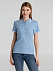 Рубашка поло женская Practice women 270, голубая с белым с логотипом в Екатеринбурге заказать по выгодной цене в кибермаркете AvroraStore