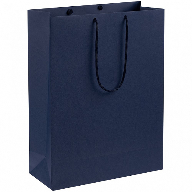 Пакет бумажный Porta XL, темно-синий с логотипом в Екатеринбурге заказать по выгодной цене в кибермаркете AvroraStore