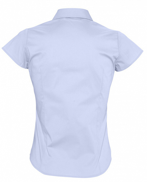 Рубашка женская с коротким рукавом EXCESS, голубая с логотипом в Екатеринбурге заказать по выгодной цене в кибермаркете AvroraStore
